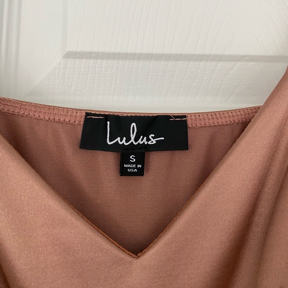 LULU’S CHAMPAGNE DRESS 🥂 (no longer sold) - Picture 2 of 5